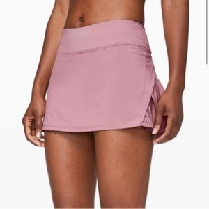 Lululemon Mauve Pleated Tennis Skirt/Skort; 4